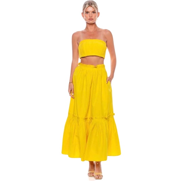NWT Ulla Johnson Florian Skirt Sunsprite Sz 4 - Picture 1 of 3